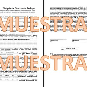 Finiquito de Contrato de Trabajo